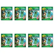 8PK Crayola Colour & Sticker Activity Book Craft Kit Minecraft Kids/Children 3y+