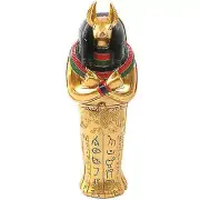 Golden Anubis Sarcophagus with Mummy Ancient Egypt Mummification