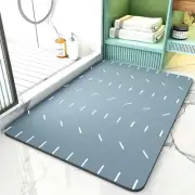 Bath-Mat-Rug, Super Water Absorbent Quick Dry Bath Mats for 17" x 24", Blue