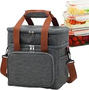 Byeaon Insulated Cooler Bag | Large Travel Cooler Ice Bag for Camping - Reusable Cold Lunch Box Leakproof Cooling Tote for Office Travel Adults Shopping Boys Camping Beach