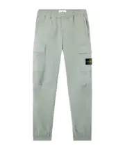 Stone Island Logo Patch Elasticated-Waist Pants 33,30 sage green