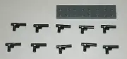 LEGO NEW Black Minifig Hose Nozzle (10x) 4537551 Brick 60849