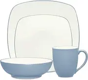 [Noritake] Blue Colorwave Ice 4-Piece Square Place Setting