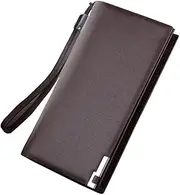 [OATIPHO] Men's Style Wallet Long Zipper Purse Storage Multifunctional Accessory