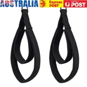 2Pcs Ankle Pilates Cord Elastic Double Ring Fitness Straps Pilates Stretch Strap