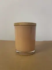 6 Empty Yellow Candle Jars with Lids 6.7oz/200ml
