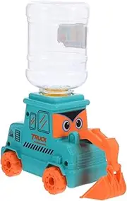 Tofficu Mini Water Dispenser Drink Dispenser Funny Excavator Water Cooler Pretend Play Accessories Kitchen Playset Mini Drinking Fountain Play Kitchen for Blue Plastic