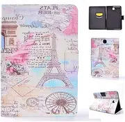 Case for Samsung Galaxy Tab A 8.0 (2015) SM-T350 T355, Beautiful PU Leather Flip Double Magnet Wallet Stand Card Slots Case Cover with Auto Sleep/Wake Up Function (ML-5)