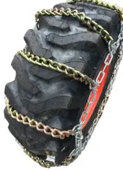 TireChain.com 11.2-34 Square Tractor Tire Chains, set of 2