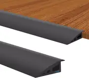 3.3 Ft Threshold Transition Strip, 1 1/5"~1 2/5" Rise Rubber Ramp, Edge Trim