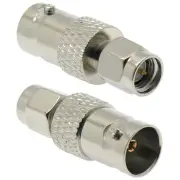 2Pcs RF Coax Coaxial SMA Male Plug to BNC Female Radio Antenna Connector Adapter