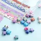Pattern Outer Space Star Origami Paper Strip Origami Paper Sky Stars Paper