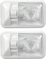 12 Volt LED RV LED Lights with ON/Off Switch - Neutral 4000-4500K 3.5 W 400LM, Interior Lighting for RV Boat Motorhome Caravan - Pack of 2