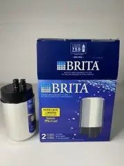 BRITA Faucet Replacement Filter (2pk) Chrome. Fits in all Brita Faucet Systems