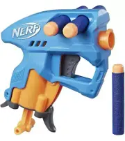 Hasbro Nerf N-Strike NanoFire - Blue Single Fire Blaster With 3x Elite Darts