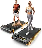 BestGod Under Desk Inclined Treadmill 150kg Capacity 2.5HP Portable Home Treadmill Mini Compact Treadmill with Remote Control LED Display