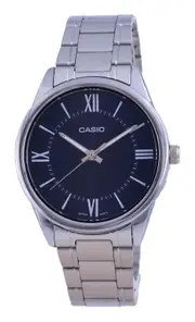 Casio Blue Dial Stainless Steel Analog Luminous Hands MTP-V005D-2B5 Mens Watch
