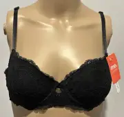 Me By Bendon Black Lace Bra Size 12B Contour Balconette BNWT NEW