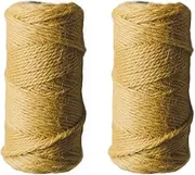 328ft Garden Twine Jute String Thick Strong Brown Rope, Twine String for Gift Wrapping Christmas String Household Garden DIY Crafts Decoration 2 Pack