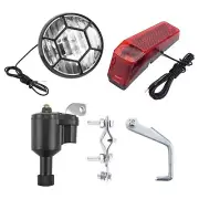Bike Light Bicycle Motorized Bike Friction Generator Dynamo Headlight Tail5681