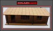 1 72 Malaan Laser-cut WW II RAF Airfield Barracks - STOCK CLEARANCE !!!