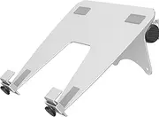 [ergounion] VESA Laptop Tray for Monitor Mount, Holds Laptops up to 17.3 Inches and 28.6 lbs, Fits 100x100mm VESA, Notebook Tray Office Desk Accessories, Silver