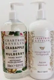 Crabtree /Evelyn Crabapple Mulberry Hand Wash/ Midnight Berry/Pomegranate Lotion