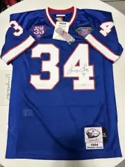 Mitchell & Ness 1994 Thurman Thomas Buffalo Bills Autograph signed Jersey 40 M