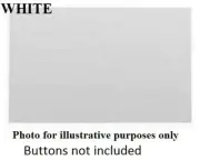 Clipsal SATURN ZEN BLANK PLATE GRID & FASCIA ONLY For Switch/Push Button WHITE