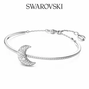 SWAROVSKI 施華洛世奇 Luna 手鐲 月亮 白色 鍍白金色