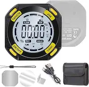 Daseeme 5-Sided Strong Magnetic Inclinator Digital Level and Angle Finder Versatile 4 * 90° Inclinometer LCD Display Dipmeter Gauge 4 Unit Switchable with Two Lines