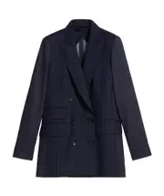 Vertical striped suit jacket IT36 Blue