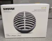 Shure MV5 Digital Condenser Microphone w/ USB, Lightning. Silver MV5/A-LTG