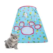 Cat Tunnel Bag Kitty Foldable Tunnel Toy Crundy Sack Bag Pet Pet interactive cat cave toy 1 small mouse and 3 toy ball green s green