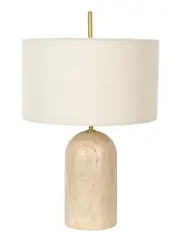 Made By Mayfair Rhodes 1 Light Table Lamp in Travertine