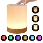 7 Color GRB Touch Night Light LED Lamp Mood Dimmable Bedside USB Rechargeable