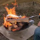 Fire Pits Detachable Bonfires Portable Camping Firepit Rack Campfire Stove Grill