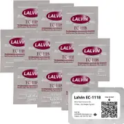 Lalvin Wine Yeast 10 Pack Champagne Yeast Make Wine Cider Mead Kombucha At Home