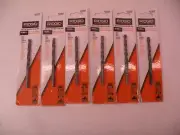 6 X RIDGID 15/64" Black Oxide Drill Bits (Metal, Wood & Plastic) AC10049