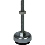 M6 Steel/Rubber Fixed Levelling Feet | LVR074