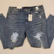 Judy Blue Patchwork High Waist 15/32 Skinny Fit jeans
