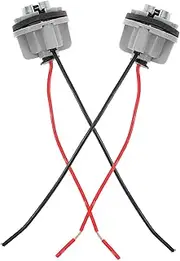 2pcs Car Tail Light Socket Harness Adapter Brake Turn Signal Lights Pre-Wired Connector Universal Fitment Filament Socket Safety Enhanced Durable Design