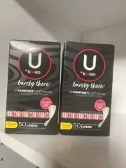 LOT 2 U BY KOTEX BARELY THERE REGULAR EVERYDAY THIN LINERS - 50 COUNT/BOX
