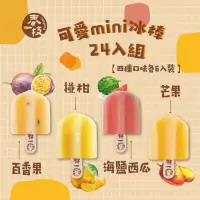 在飛比找momo購物網優惠-【春一枝】mini冰棒24入組(百香果*6+椪柑*6+海鹽西