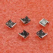 10PCS Micro USB Type B Female Socket 4 Vertical Legs fixed Solder Connectors A2T