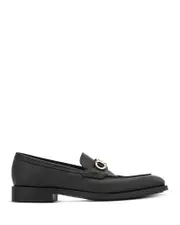 Ferragamo Men's Benedict Moccasin Loafers with Gancini Ornament
