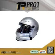 SILVER | Pro1 Full Face SIDE AIR Snell 2020 Helmet Race car Speedway Drag