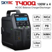 SKYRC T400Q Lipo Battery Balance Charger Discharger Quattro AC/DC 1-6S Charger