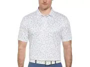 Ben Hogan Performance Men’s Golf Print Short Sleeve Golf Polo T-Shirts: 3XL