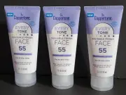 3X Coppertone Every Tone Invisible Finish Face Sunscreen 2oz SPF 55 Exp: 11/2025